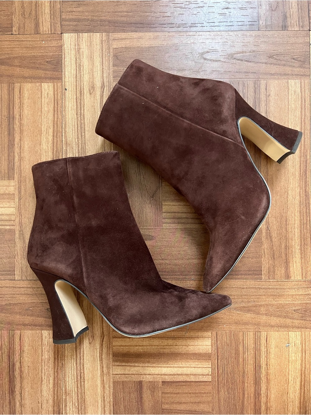 NWOT Coach Carter Suede Ankle Boots in Maple